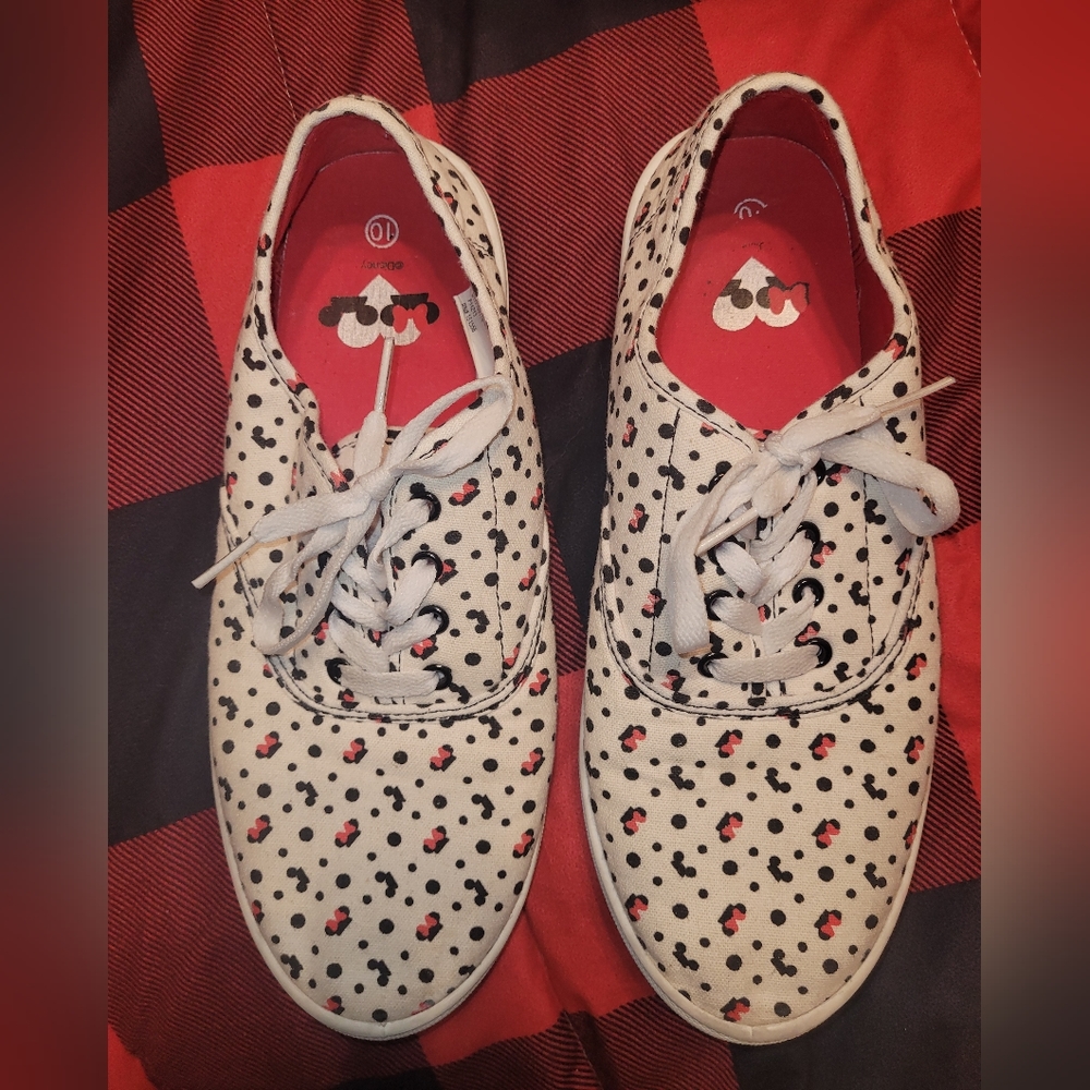 Disney Minnie and Mickey Mouse Canvas shoes women's size 10